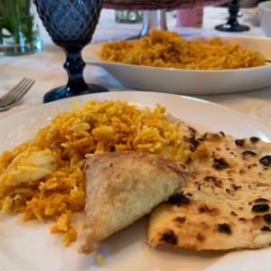 Biryani, somosa y naan