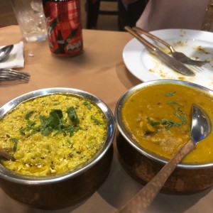 paneer korma y butter chicken