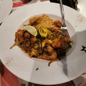 Phad Thai de Mariscos