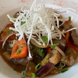 Stir fry de filet de res 