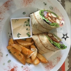 wrap de pollo thai