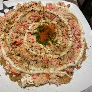 Pizza de Sushi de Cangrejo