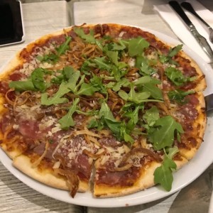 pizza carpaccio de res