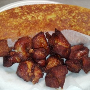 cachapas de cochino frito