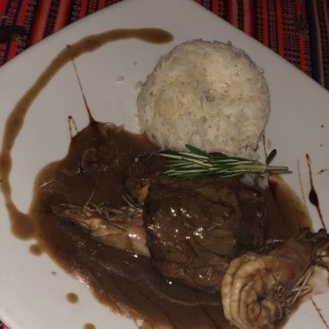 filete relleno de langostinos