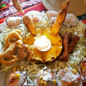 piqueo de mariscos