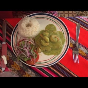 Filete de pescado con Camarones