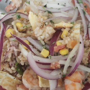 arroz chaufa de Mariscos 