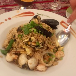 Arroz Chaufa con Mariscos