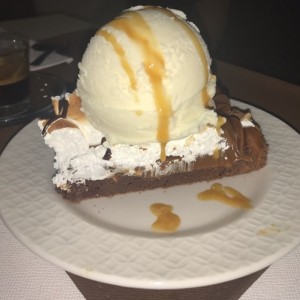 brownie com helado