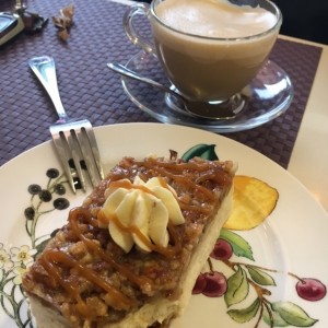 Cheesecake de Pecan y cappuccino