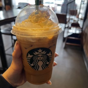 Ice pumpkin spice latte