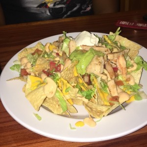 nachos de pollo