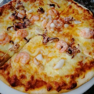 Pizzas - Pizza con Mariscos