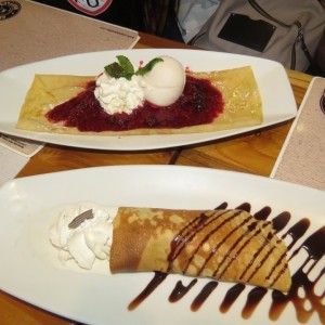 Crepe de Nutella y Frutos Rojos