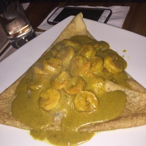 crepes de camarones