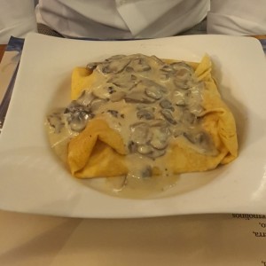 Crepes de Pollo y Hongos