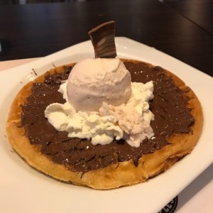 Waffle de nutela