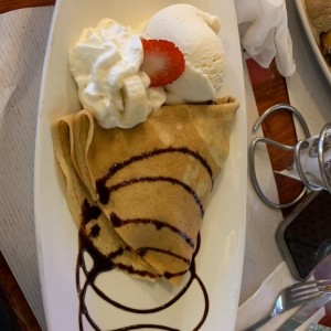 Crepe Chocolate Fondue