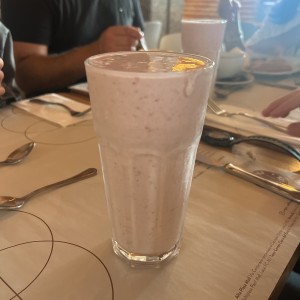 Batido de banana con fresa