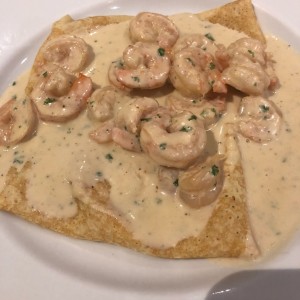 crepes de camarones al ajillo