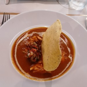 Sopa Mexicana con Pollo