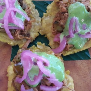 Patacones con Ropa vieja