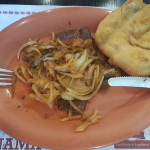 bistec picado con hojaldre