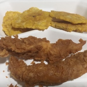 deditos de pollo con patacones