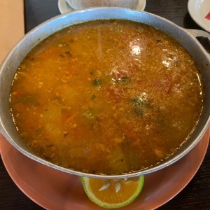 Guacho de mariscos