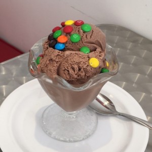 Helado de chocolate