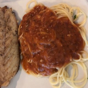 corvina con pasta