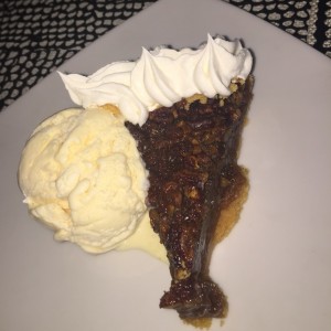 pecan pie con helado