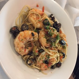 spaghetti con langostino 