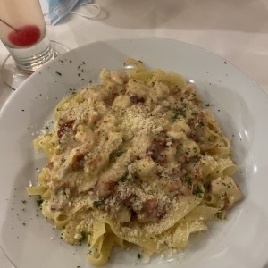 Pasta suprema con extra de tocino