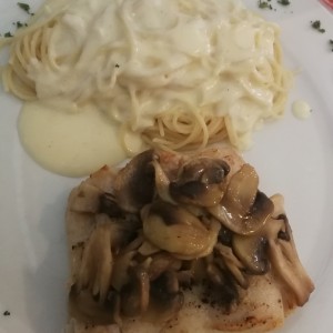 corvina con pasta