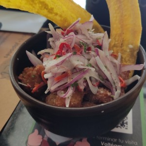 Ceviche Frito de Corvina