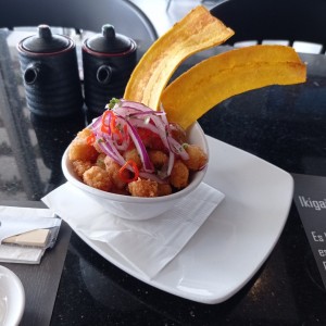 Ceviche Frito de Corvina