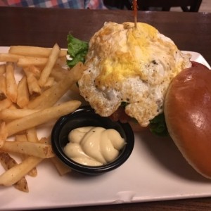 Hang over burger