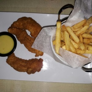 kids menu. Chiken fingers