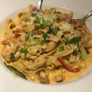 Cajun Shrim and Chicken Pasta