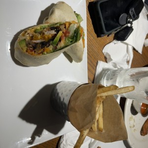 Vegie chicken wrap 