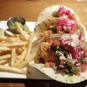 Chicken finger tacos