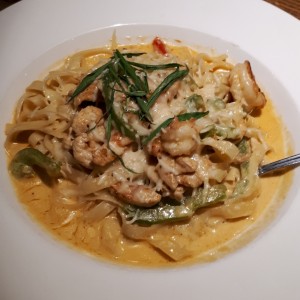 Cajun Shrimp and Chicken Pasta