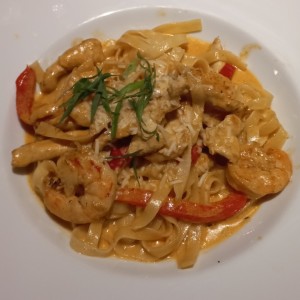 Cajun Shrimp and Chicken Pasta