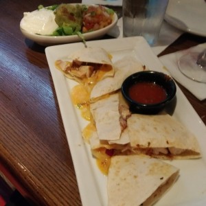 Chicken Quesadillas.