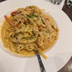 CAJUN SHRIMP & CHICKEN PASTA