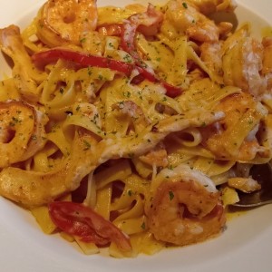 CAJUN SHRIMP & CHICKEN PASTA