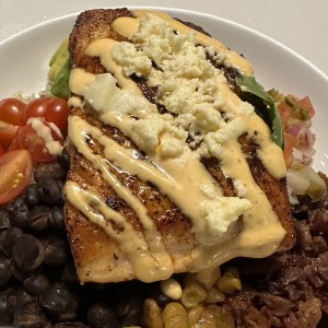 GRILLED SALMON MEXI BOWL