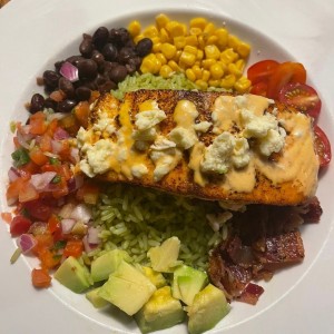 Grill salmon mexi bowl